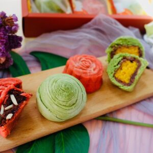 2024農糧署國產紅豆入圍  抹茶相思奶皇酥&玫瑰杏仁花餅